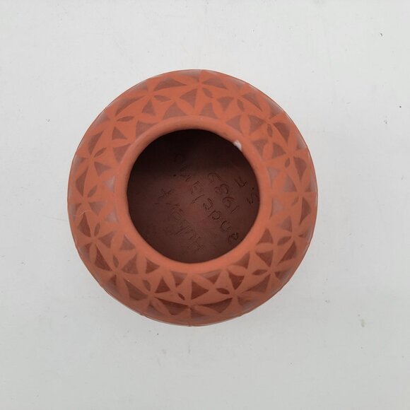 Hubert Candelario San Felipe Pueblo Pottery Pot 1989 - Picture 2 of 5